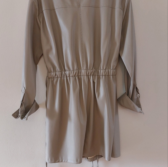 Zara Leather Blazer with Knot Tie Closure - Picture 6 of 6